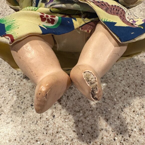 VINTAGE Beautiful Asian Composition Baby, All Original - Picture 4 of 10